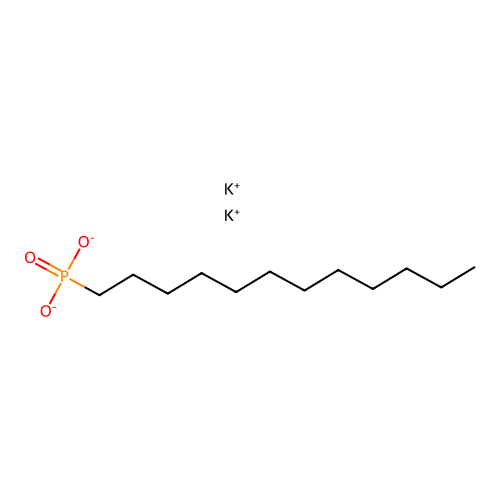 Potassium dodecyl phosphonate structure