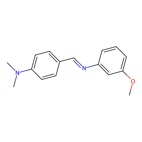 N-[4-(Dimethylamino)benzylidene]-3-methoxyaniline structure