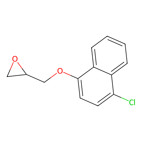 2-(((4-Chloro-1-naphthalenyl)oxy)methyl)oxirane structure