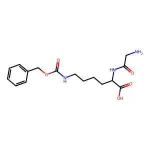 Glycyl-N~6~-[(benzyloxy)carbonyl]lysine structure