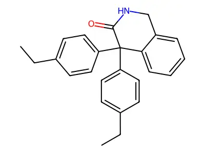 3(2H)-Isoquinolinone, 4,4-bis(4-ethylphenyl)-1,4-dihydro- structure