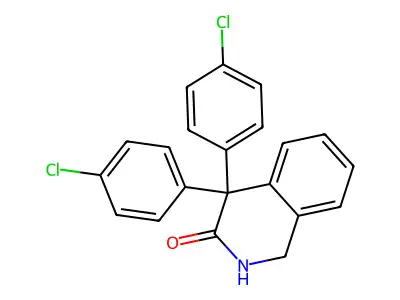 4,4-Bis(4-chlorophenyl)-1,2,4-trihydroisoquinolin-3-one structure