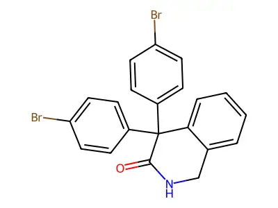 3(2H)-Isoquinolinone, 4,4-bis(4-bromophenyl)-1,4-dihydro- structure