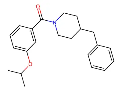 (4-Benzylpiperidin-1-yl)-(3-propan-2-yloxyphenyl)methanone structure