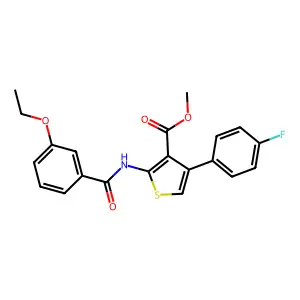 Methyl 2-[(3-ethoxybenzoyl)amino]-4-(4-fluorophenyl)thiophene-3-carboxylate structure