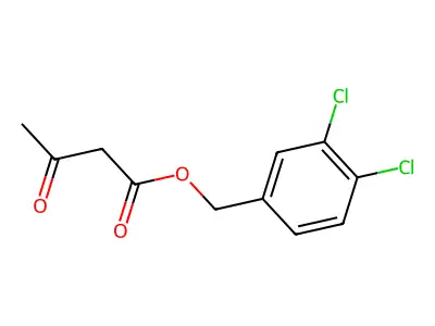(3,4-Dichlorophenyl)methyl 3-oxobutanoate structure