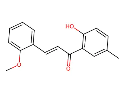 1-(2-Hydroxy-5-methylphenyl)-3-(2-methoxyphenyl)prop-2-en-1-one structure