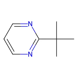 Pyrimidine, 2-(1,1-dimethylethyl)- structure