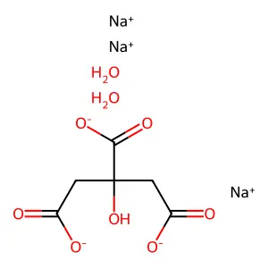 二水合柠檬酸钠 structure