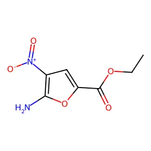 5-氨基-4-硝基-2-呋喃甲酸乙酯 structure