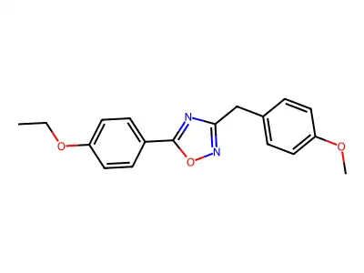 5-(4-Ethoxyphenyl)-3-[(4-methoxyphenyl)methyl]-1,2,4-oxadiazole structure