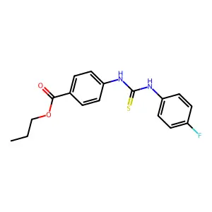 Propyl 4-[(4-fluorophenyl)carbamothioylamino]benzoate structure