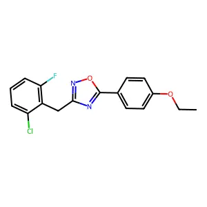 3-[(2-Chloro-6-fluorophenyl)methyl]-5-(4-ethoxyphenyl)-1,2,4-oxadiazole structure
