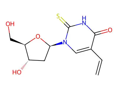 2'-Deoxy-2-thio-5-vinyluridine structure