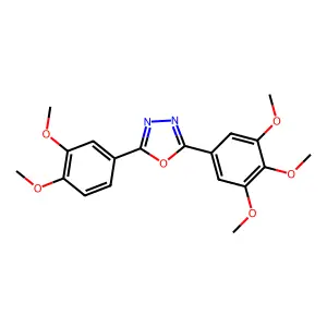 2-(3,4-Dimethoxyphenyl)-5-(3,4,5-trimethoxyphenyl)-1,3,4-oxadiazole structure