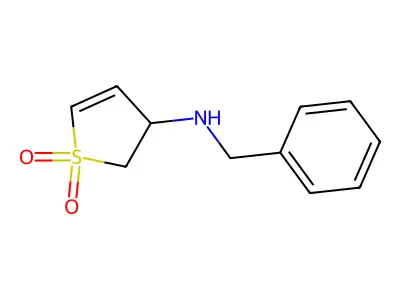N-Benzyl-1,1-dioxo-2,3-dihydro-1H-1lambda~6~-thiophen-3-aminium structure