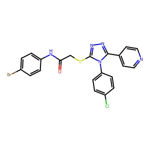 C21H15BrClN5OS structure