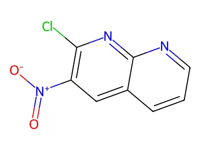 2-Chloro-3-nitro-1,8-naphthyridine structure