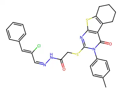 C28H25ClN4O2S2 structure