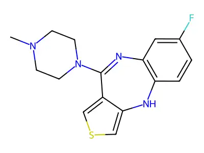 4H-Thieno(3,4-b)(1,5)benzodiazepine, 7-fluoro-10-(4-methyl-1-piperazinyl)- structure