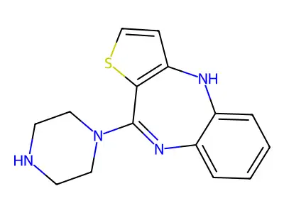 4H-Thieno(3,2-b)(1,5)benzodiazepine, 10-(1-piperazinyl)- structure
