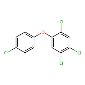 2,4,4',5-Tetrachlorodiphenyl ether structure