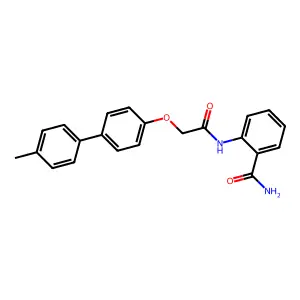 2-{2-[4-(4-Methylphenyl)phenoxy]acetylamino}benzamide structure