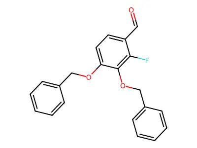 Benzaldehyde, 3,4-dibenzyloxy-2-fluoro- structure