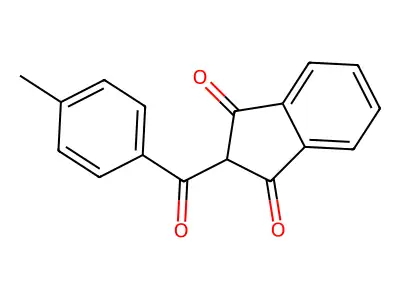 2-(4-Methylbenzoyl)indan-1,3-dione structure