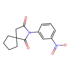 2-(3-Nitrophenyl)-2-azaspiro[4.4]nonane-1,3-dione structure