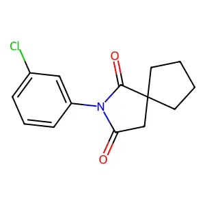 2-(3-Chlorophenyl)-2-azaspiro[4.4]nonane-1,3-dione structure
