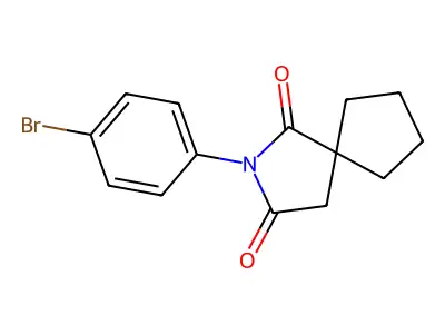 2-(4-Bromophenyl)-2-azaspiro[4.4]nonane-1,3-dione structure