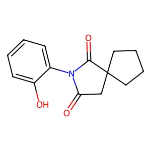 2-(2-Hydroxyphenyl)-2-azaspiro[4.4]nonane-1,3-dione structure