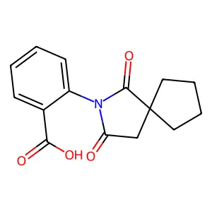 2-(1,3-Dioxo-2-azaspiro[4.4]nonan-2-yl)benzoic acid structure