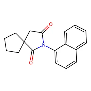 2-(Naphthalen-1-yl)-2-azaspiro[4.4]nonane-1,3-dione structure