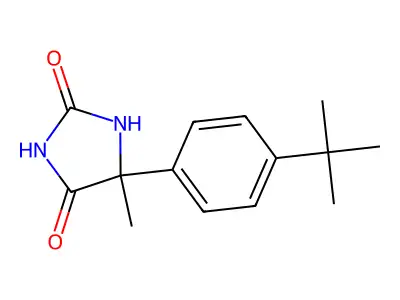 5-(4-Tert-butylphenyl)-5-methylimidazolidine-2,4-dione structure
