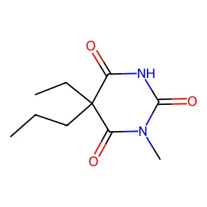 Barbituric acid, 5-ethyl-1-methyl-5-propyl- structure