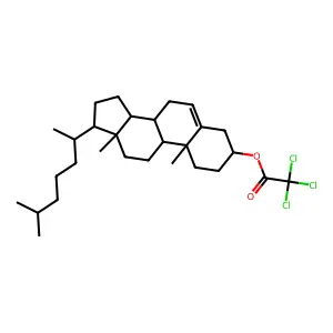 Cholest-5-en-3-yl trichloroacetate structure