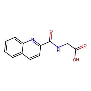 2-(Quinoline-2-carbonylamino)acetic acid structure