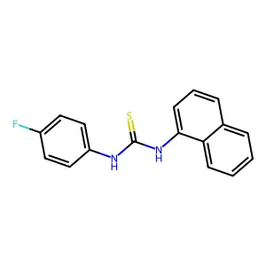 1-(4-Fluorophenyl)-3-naphthalen-1-ylthiourea structure