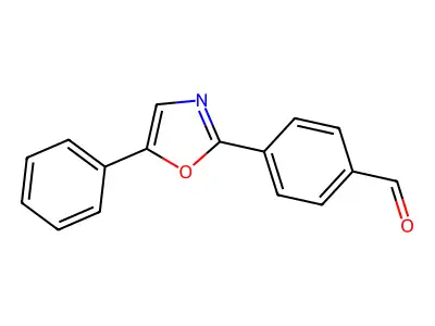 Benzaldehyde, 4-(5-phenyl-2-oxazolyl)- structure