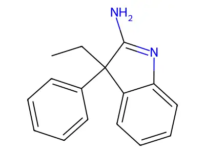 3H-Indol-2-amine, 3-ethyl-3-phenyl- structure