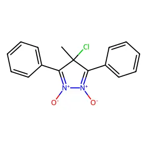 4-Chloro-4-methyl-1,2-dioxo-3,5-diphenyl-4H-1lambda~5~,2lambda~5~-pyrazole structure