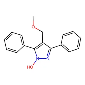 4-(Methoxymethyl)-3,5-diphenyl-1H-pyrazol-1-ol structure