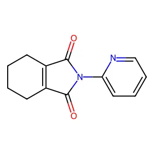 1H-Isoindole-1,3(2H)-dione, 4,5,6,7-tetrahydro-2-(2-pyridinyl)- structure