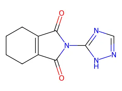 1H-Isoindole-1,3(2H)-dione, 4,5,6,7-tetrahydro-2-(1H-1,2,4-triazol-3-yl)- structure