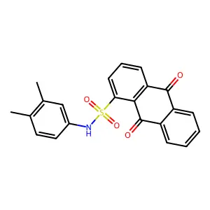 N-(3,4-Dimethylphenyl)-9,10-dioxo-9,10-dihydroanthracene-1-sulfonamide structure