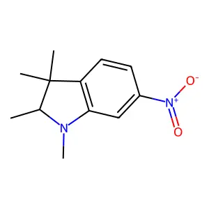 1,2,3,3-Tetramethyl-6-nitro-2,3-dihydro-1H-indole structure
