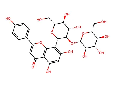 vitexin 2''-O-beta-D-glucoside structure