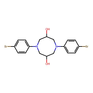 1,5-Bis(4-bromophenyl)-1,5-diazocane-3,7-diol structure